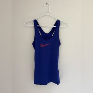 NIKE Apparel | NIKE Pro Dri-Fit Racerback Blue Tank top | Color: Blue | Size: XS